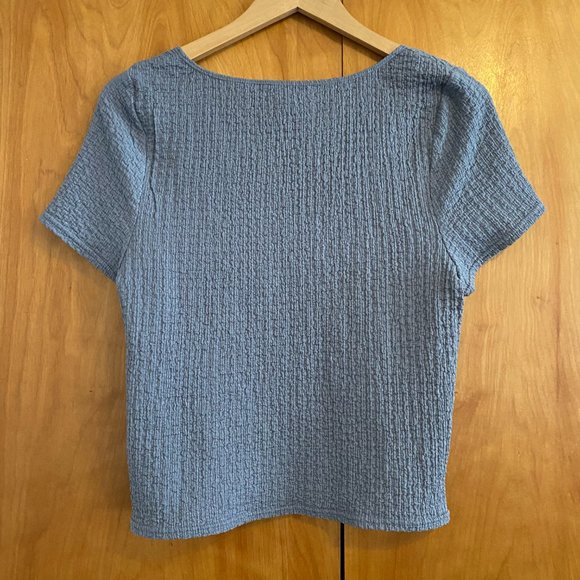 Madewell Popcorn Top Square-Neck Tee - Picture 7 of 8